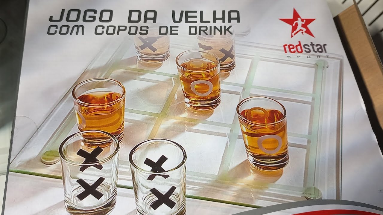 Jogo da Velha com Copos de Tequila Shot - Gorila Clube