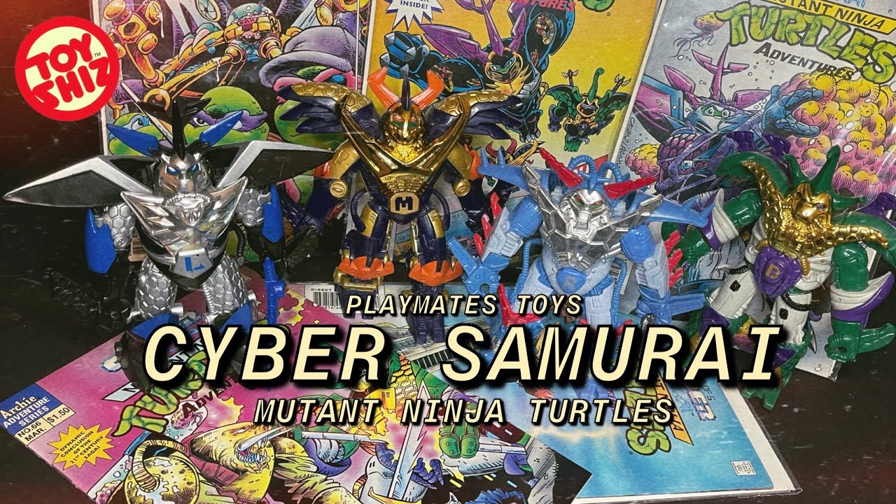 TMNT ミュータントタートルズ サイバーサムライ ラファエロ 1994 1994 CYBER SAMURAI TMNT by Playmates Toys - YouTube