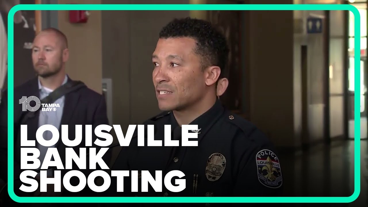 Louisville police provide second update to downtown bank shooting - YouTube
