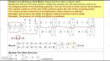 Finite Math 2 3 Matrix Operations