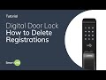 Digital door lock  how to delete registrations