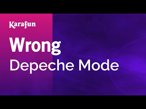 Karaoke Wrong - Depeche Mode *