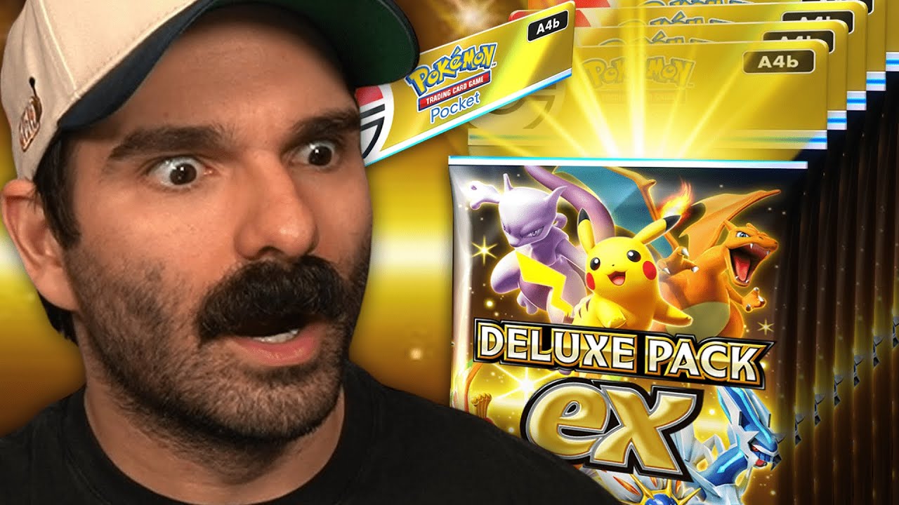 Opening 100 Deluxe EX Packs in Pokémon Pocket! - YouTube