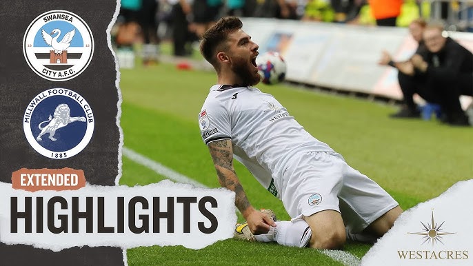 Millwall v Swansea City  Extended Highlights 