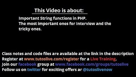 PHP String Functions Part I