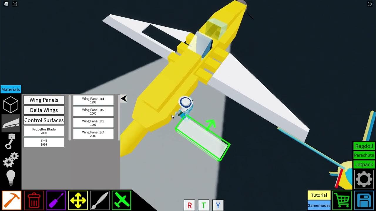 How to make a WW2 propellerpowered plane in plane crazy (Roblox) YouTube