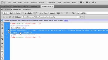 Site HTML + PHP Orientado a Objetos - Aula 02