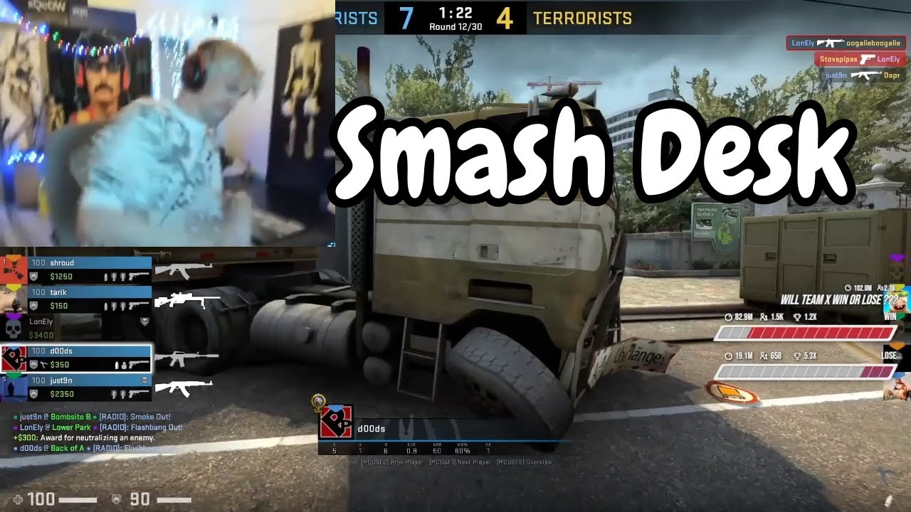 xQc RAGE clips in CSGO