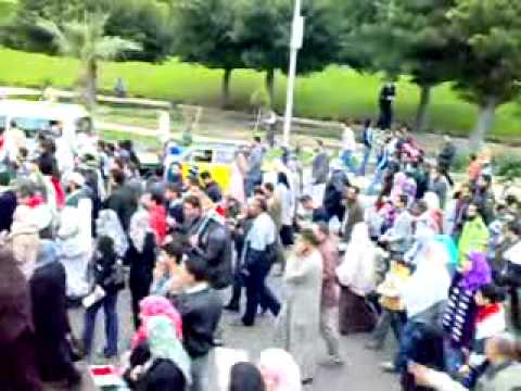 مظهرات الاسكندرية اليوم فى شارع ابى قير امام كلية الهندسة 