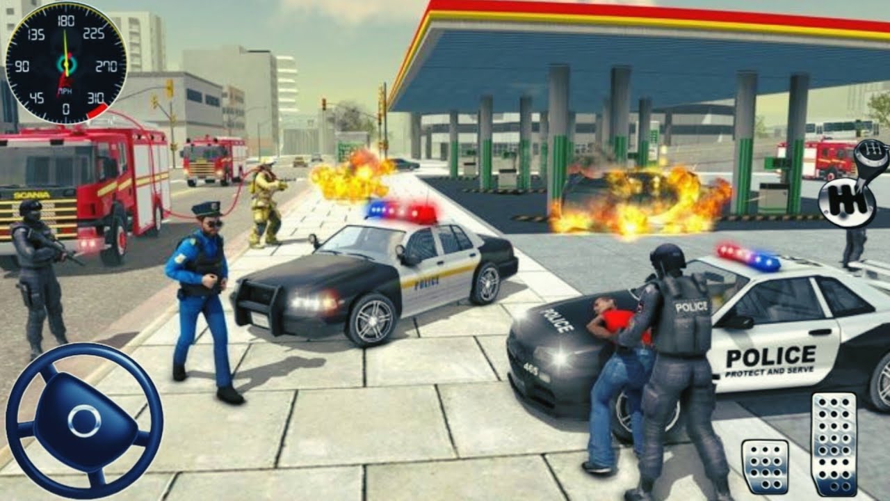 New City Police Game Cop Car Chase 3D - Real Cop Cars Driving Simulator 2025 - Android GamePlay 