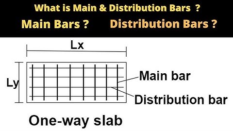 What is the main bar and Distribution bar of Slab | How to identify the Main & Distribution Bars