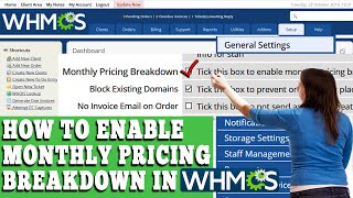 how to enable monthly pricing breakdown in whmcs? [step by step]☑️