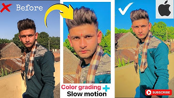 😍iPhone video editing colour grading + Slow motion | @agzone1401