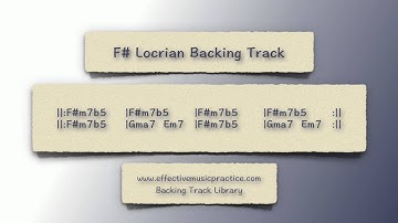 F# Locrian Mode Backing Track
