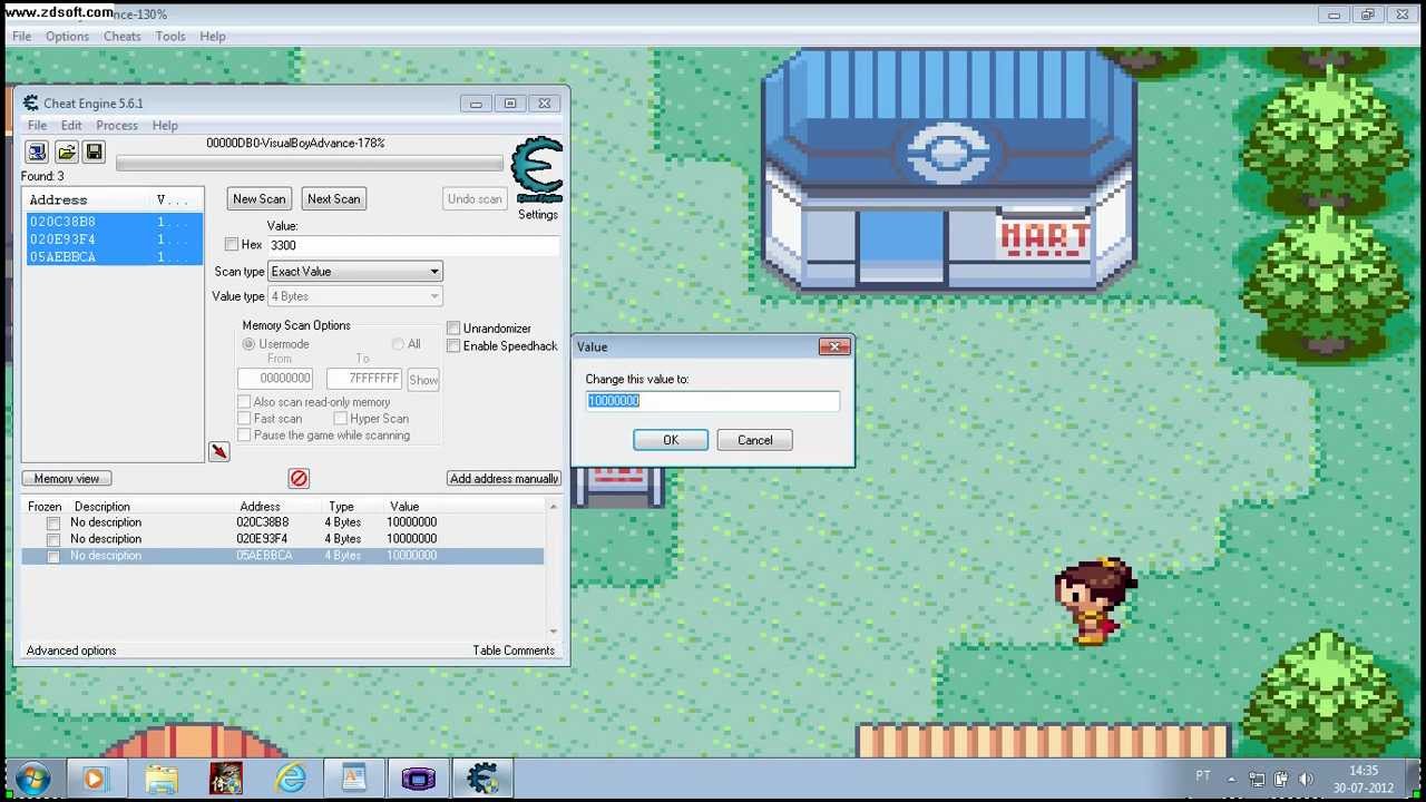 Pokemon emerald roulette cheat