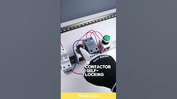 How to Connect a 2P AC Contactor with Two Push Buttons for Self-Locking.