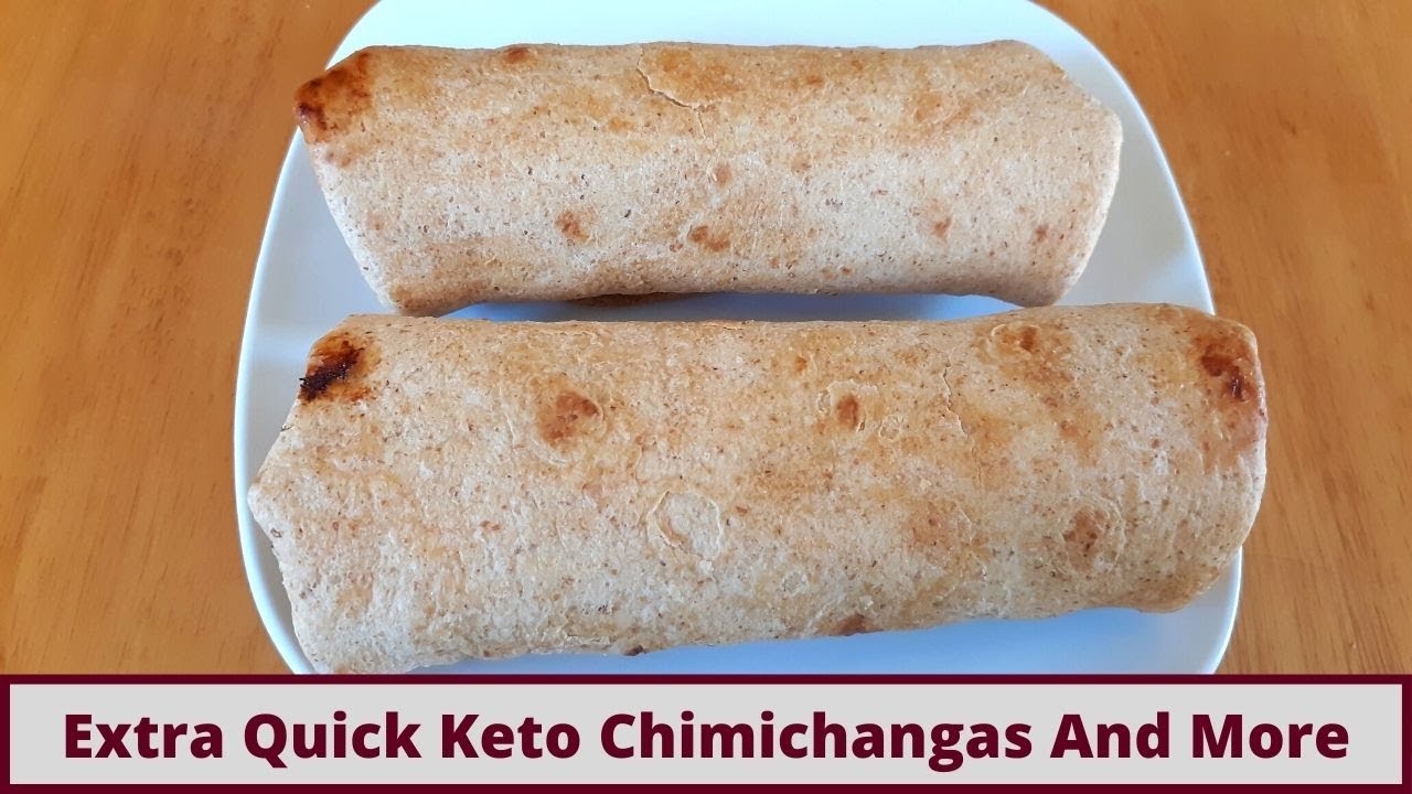 Keto Chimichangas Recipes w/ Keto Tortillas