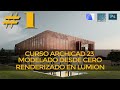 CURSO, ARCHICAD 23 - MODELADO DESDE CERO y RENDERIZADO EN LUMION "Casa unifamiliar Niederbayern"# 1