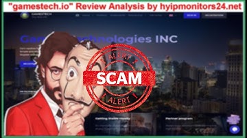 gamestech.io" Review Analysis by hyipmonitors24.net