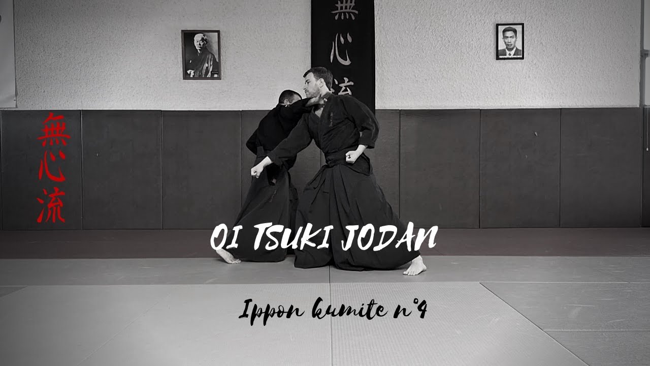 Mushin ryu Ju jitsu: Ippon kumite: Oi tsuki jodan, N°4.