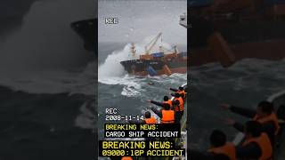 ⚠️ BREAKING NEWS 🚢 Huge Cargo Ship Sinking In Ocean | Crew Panic Viral Footage 😱! #shorts #viral