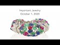 Important Jewelry - Thursday, October 1, 2020