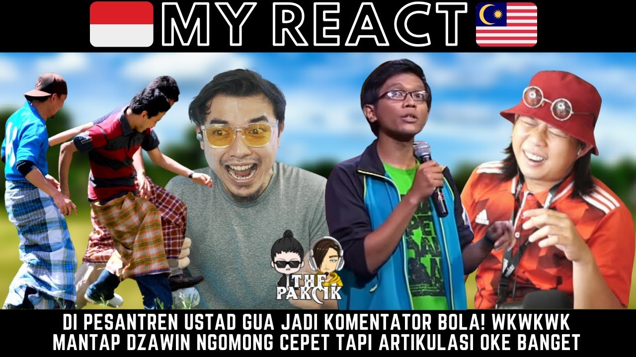 STAND UP COMEDY DZAWIN LUCU! Bila Ustad jadi komentator bola