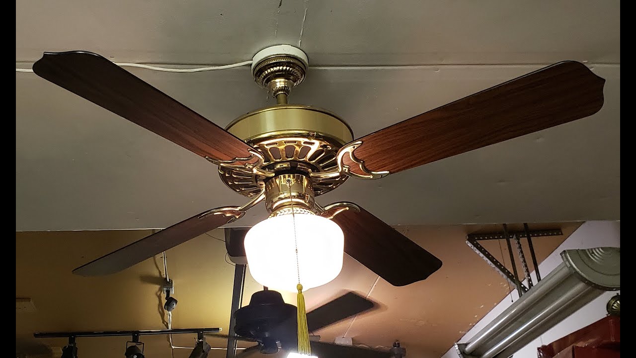 Casablanca "Zephyr" Ceiling Fan with K63 motor (Polished Brass) model CB100 YouTube