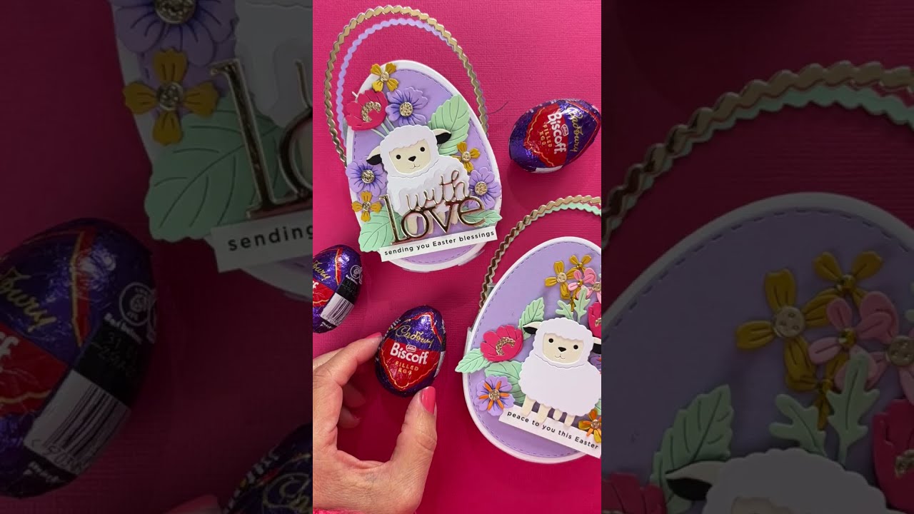 Egg-Shaped Easter Treat Holder | 🐑 Sweet Sheep Die Set Tutorial