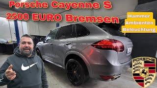 Werkstatt wollte 1600 Euro für Bremsbeläge tauschen Porsche Cayenne S mit Mega Ambiente Beleuchtung