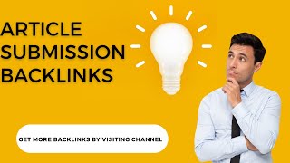 How to do Article Submission in SEO|| Article Submission sites list ||Article Submission Backlinks