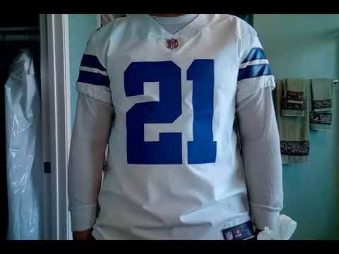 Vapor elite size 44 NFL jersey try on - YouTube