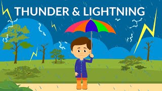 What causes thunder and lightning? | Thunderstorm | Video for Kids