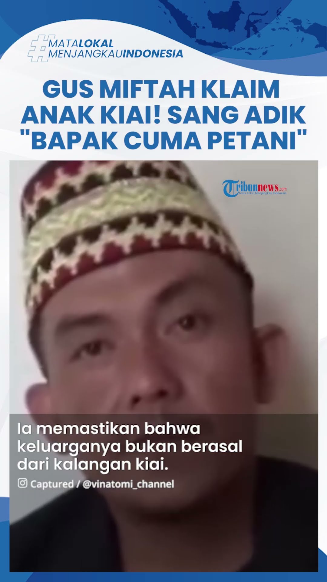 Gus Miftah Ngaku-ngaku Nasab Kiai Ageng Besari, Sang Adik Muncul: Bapak Petani, Ibu Dagang Sayur
