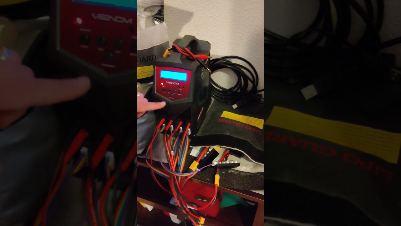 venom charger: storage mode lipo