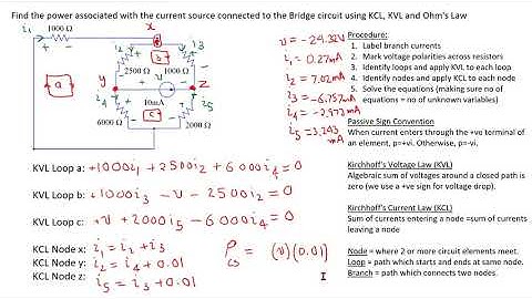 Solving Circuits Using Kirchoff