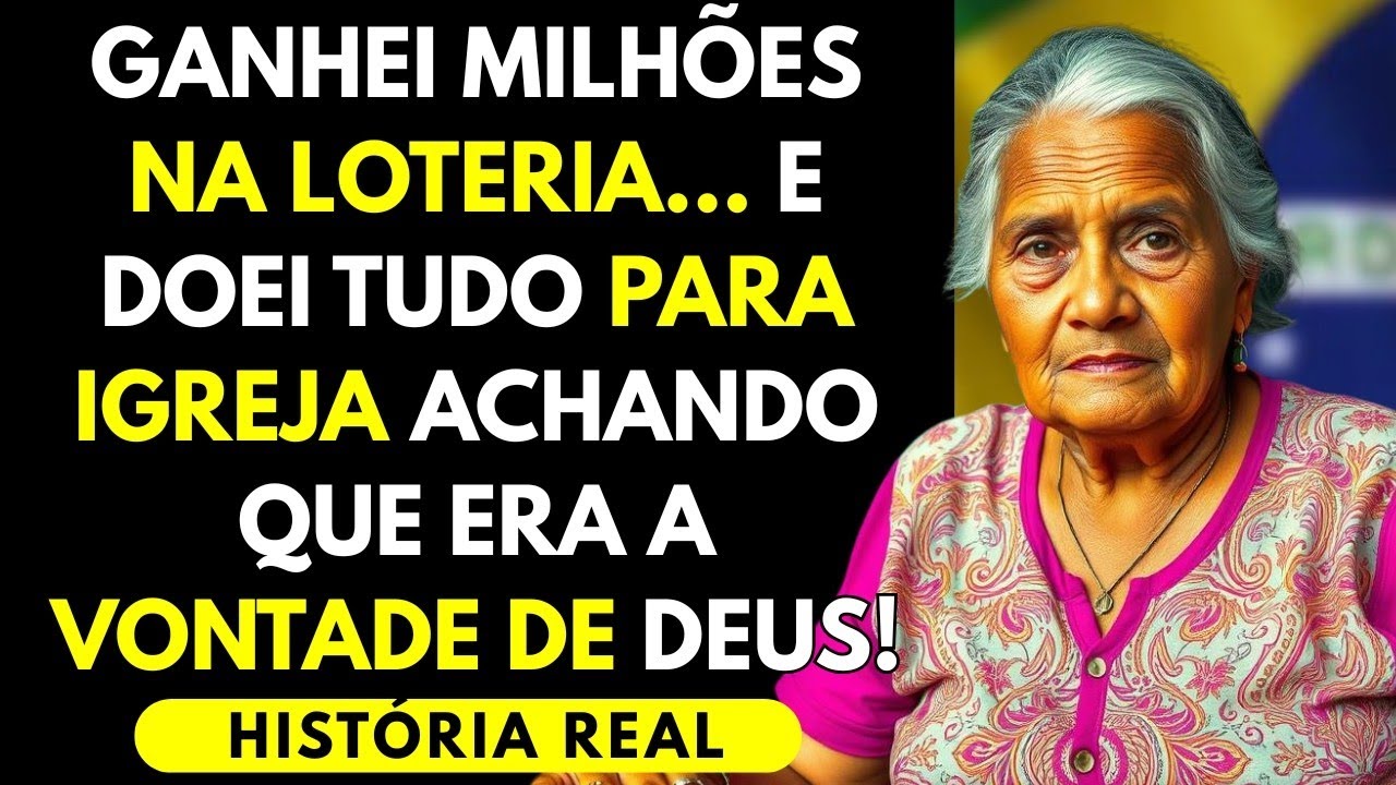 HISTÓRIA REAL 💔 GANHEI NA LOTERIA… E O PASTOR ME CONVENCEU A DOAR TUDO PRA IGREJA!