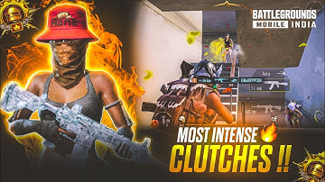 Most intense 1v4 Clutches 💀🔥 | Fastest Solo vs Squad Clutches in Conqueror Lobby | 3.7 Update BGMI
