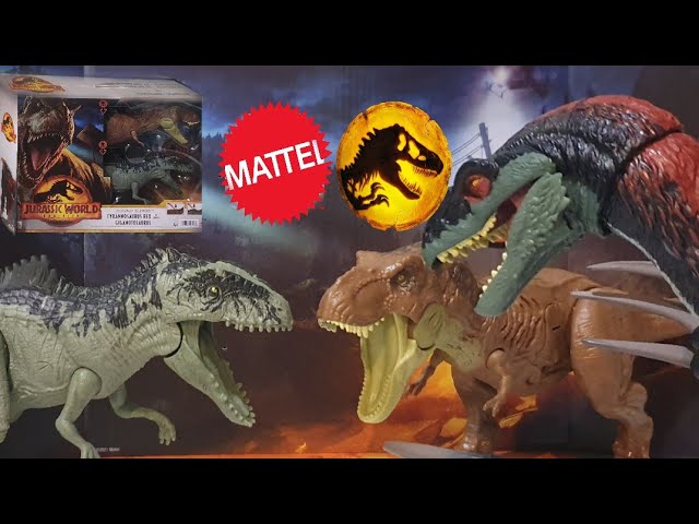 🔊 Giganotosaurus Vs Tyrannosaurus Rex & Therizinosaurus! ( Jurassic World  Dominion ) 