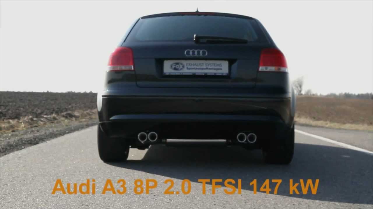 FOX Duplex Sportauspuff Audi A3 8P Sportback, Bj. 2003-2013