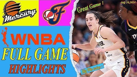 Indiana Fever vs Phoenix Mercury [FULL GAME] (08/16/2024) | WNBA Season 2024