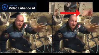 Astronaut Andre Kuiper's Pin Object Drop In ISS Upscaled to  4K    Paranormal/EVP clip