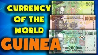 Currency of the world - Guinea. Guinean franc. Exchange rates Guinea.Guinean banknotes and coins