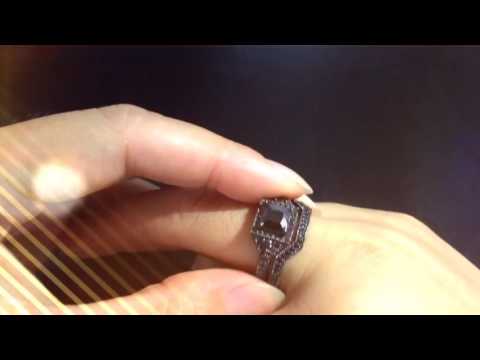 black-diamond-925-sterling-silver-engagement-ring-set