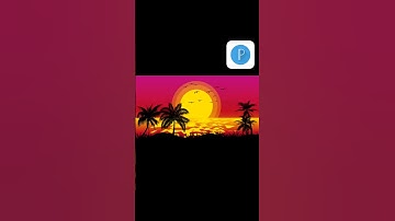 Tropical beach Sunset Scenery Design In PixelLab Edit Speed Tutorial#pixellabdesign #edit #capcut