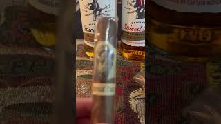 Plasencia cigar 100% Nicaraguan puro and Captain Morgan #cigarlife