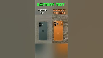 Iphone 17 vs Iphone 17 pro max battery test 🤯 #iphone17promax #iphone17