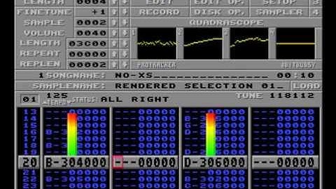 Protracker for Windows Instrument Test