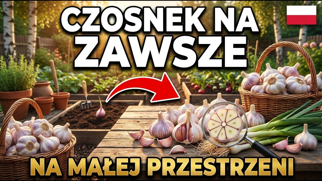 Posadź CZOSNEK na małej przestrzeni: trik, żeby zebrać dwa razy więcej