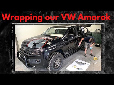 Wrapping our VW Amarok BEAST in our own design Black Stag Styling Decals VW Amarok MODS